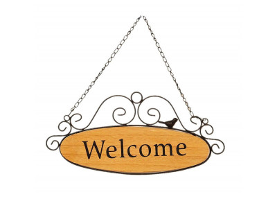 Dekoračná uvítacia tabuľka Welcome