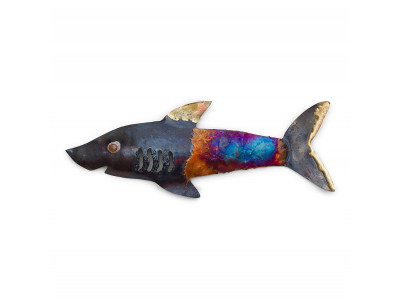 Kovový dekoračný predmet - žralok