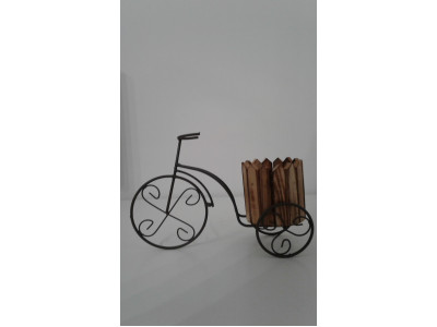 Kvetinový stojan Bicykel drevený